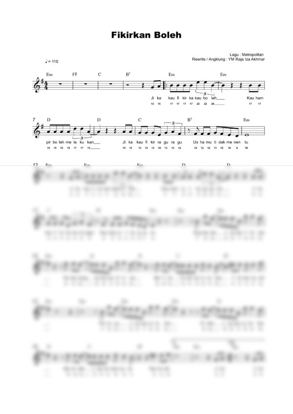 Lagu Patriotik : Fikirkan Boleh