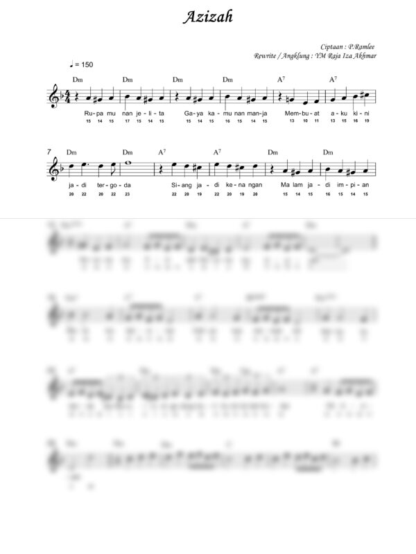 10. P. Ramlee - Azizah - Full Score_product_preview P. Ramlee : Azizah