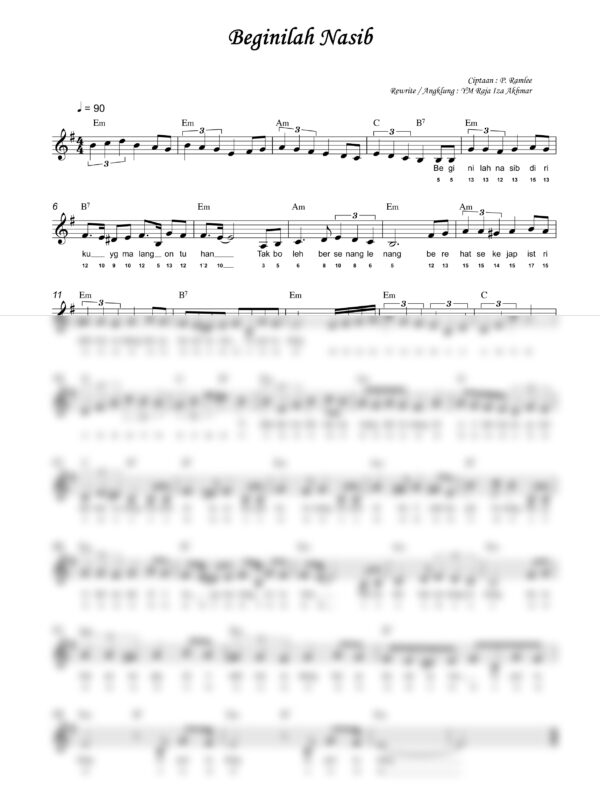 12. P. Ramlee - Beginilah Nasib - Full Score_product_preview P. Ramlee : Beginilah Nasib