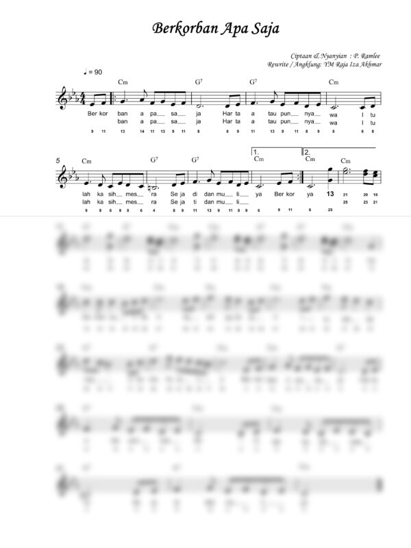 13. P. Ramlee - Berkorban Apa Saja - Full Score_product_preview P. Ramlee : Berkorban Apa Saja