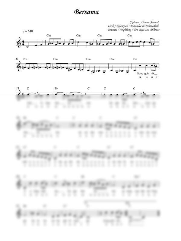 14. P. Ramlee - Bersama - Full Score_product_preview P. Ramlee : Bersama