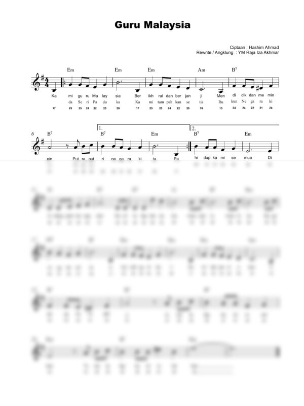 15. Lagu Patriotik - GURU MALAYSIA - Full Score_product_preview Lagu Patriotik : Guru Malaysia