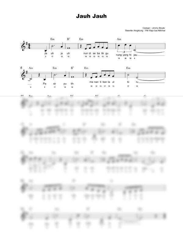17. Lagu Patriotik - JAUH JAUH - Full Score_product_preview Lagu Patriotik : Jauh Jauh