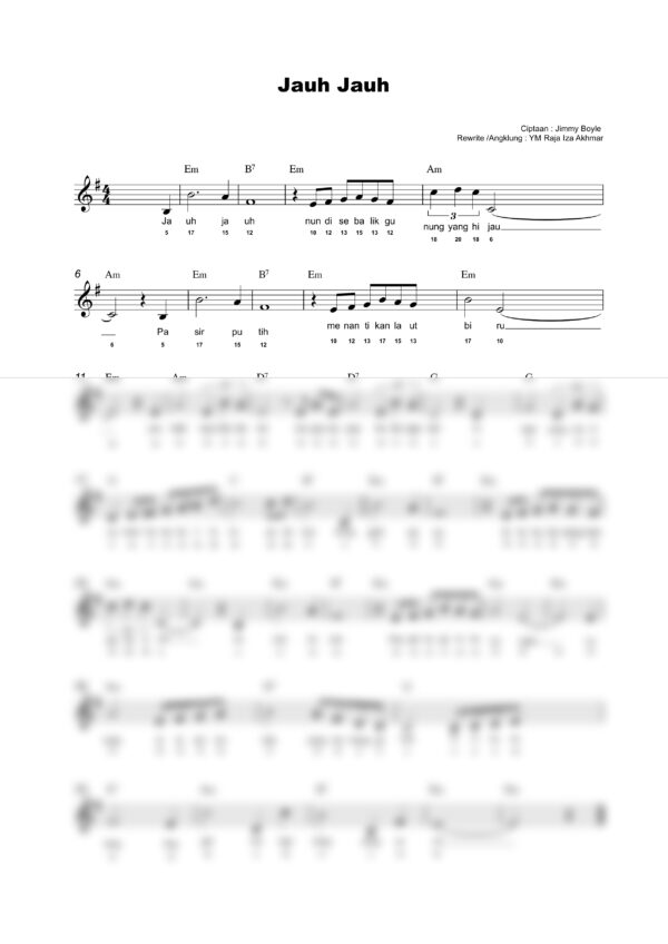 Lagu Patriotik : Jauh Jauh