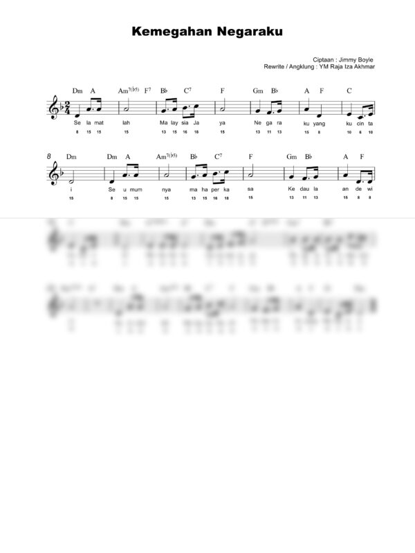 18. Lagu Patriotik - KEMEGAHAN NEGARAKU - Full Score_product_preview Lagu Patriotik : Kemegahan Negaraku