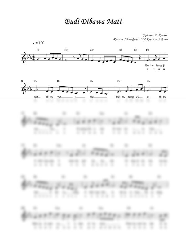 18. P. Ramlee - Budi Dibawa Mati - Full Score_product_preview P. Ramlee : Budi Dibawa Mati