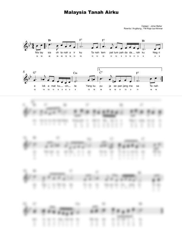 24. Lagu Patriotik - MALAYSIA TANAH AIR KU - Full Score_product_preview Lagu Patriotik : Malaysia TanahairKu