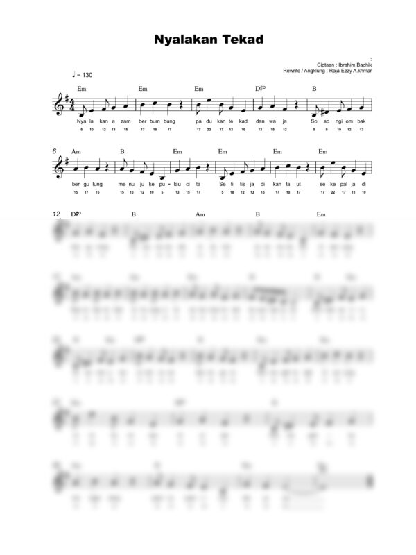 28. Lagu Patriotik - NYALAKAN TEKAD - Full Score_product_preview Lagu Patriotik : Nyalakan Tekad