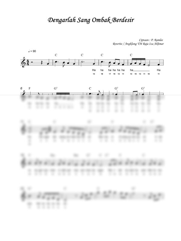 28. P. Ramlee - Dengarlah Sang Ombak Berdesir - Full Score_product_preview P. Ramlee : Dengarlah Sang Ombak Berdesir