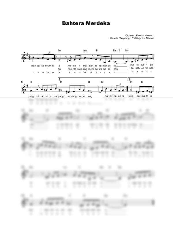 Lagu Patriotik : Bahtera Merdeka