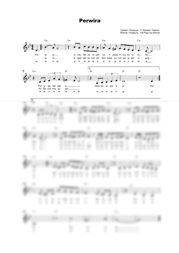 Lagu Patriotik : Perwira