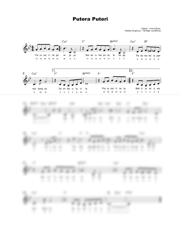 32. Lagu Patriotik - PUTERA PUTERI - Full Score_product_preview Lagu Patriotik : Putera Puteri
