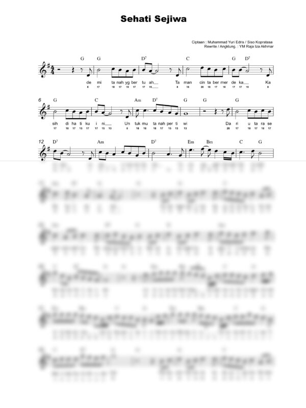 36. Lagu Patriotik - SEHATI SEJIWA - Full Score_product_preview Lagu Patriotik : Sehati Sejiwa