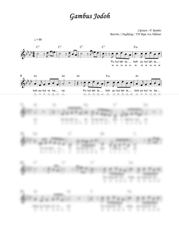 39. P. Ramlee - Gambus Jodoh - Full Score_product_preview P. Ramlee : Gambus Jodoh