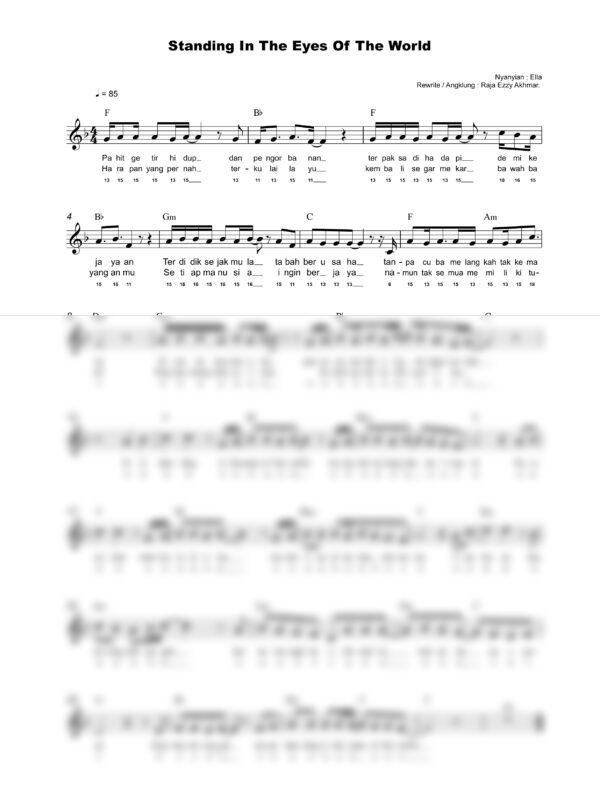 42. Lagu Patriotik - STANDING IN THE EYES OF THE WORLD - Full Score_product_preview Lagu Patriotik : Standing In The Eyes Of The World