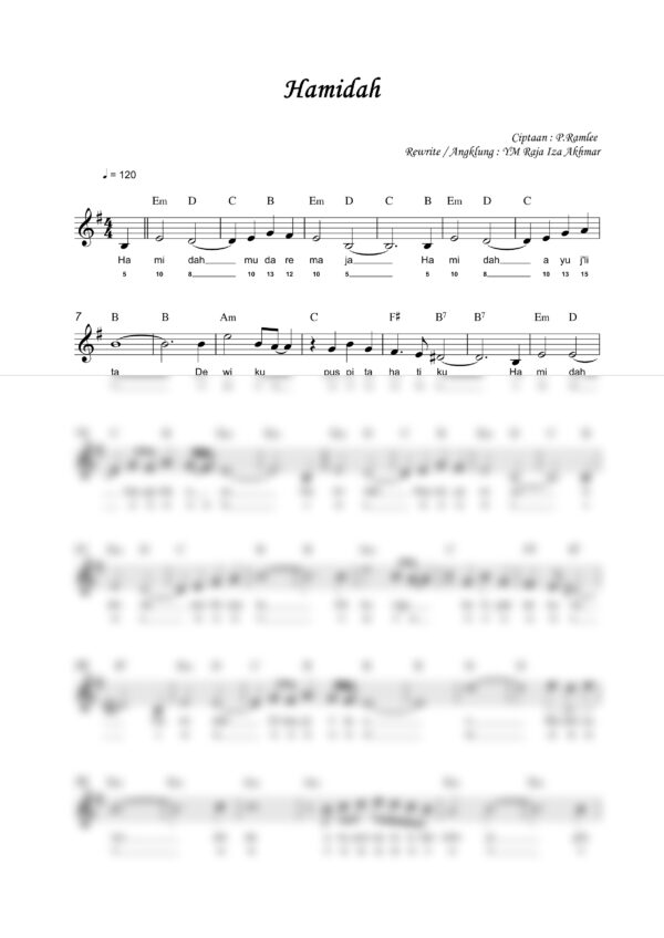 P. Ramlee : Hamidah