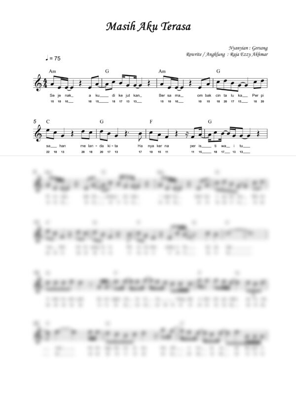 46. Gersang ~ MASIH AKU TERASA - Full Score_product_preview Gersang : Masih Aku Terasa