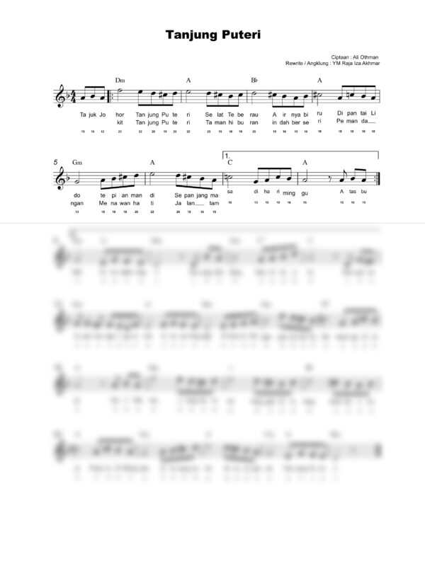 47. Lagu Patriotik - TANJUNG PUTERI - Full Score_product_preview Lagu Patriotik : Tanjung Puteri