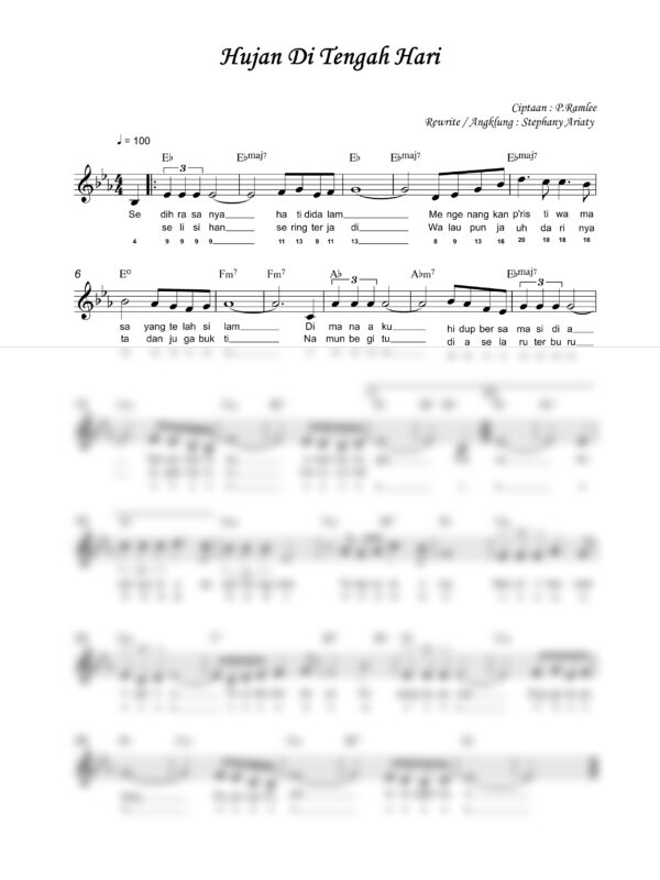 47. P. Ramlee - Hujan Di Tengah Hari - Full Score_product_preview P. Ramlee : Hujan Di Tengahari