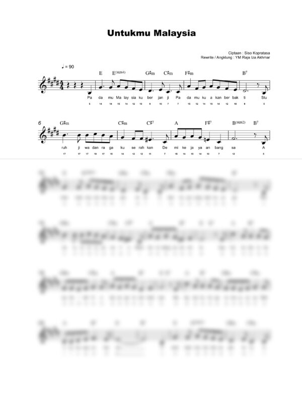 49. Lagu Patriotik - UNTUKMU MALAYSIA - Full Score_product_preview Lagu Patriotik : Untuk Mu Malaysia