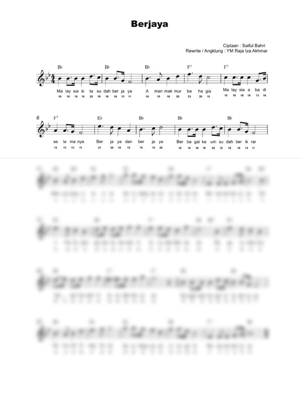 5. Lagu Patriotik - BERJAYA - Full Score_product_preview Lagu Patriotik : Berjaya