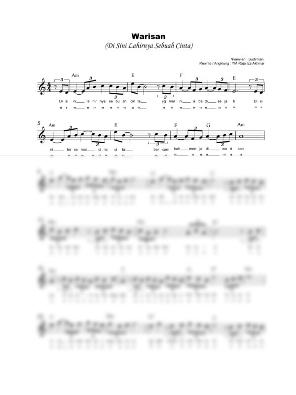 50. Lagu Patriotik - WARISAN - Full Score_product_preview Lagu Patriotik : Warisan