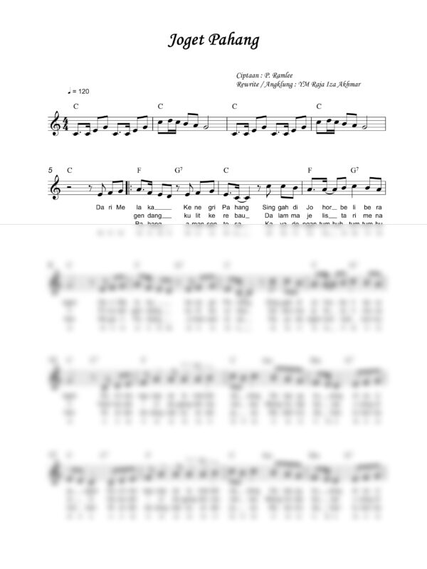 51. P. Ramlee - Joget Pahang - Full Score_product_preview P. Ramlee : Joget Pahang