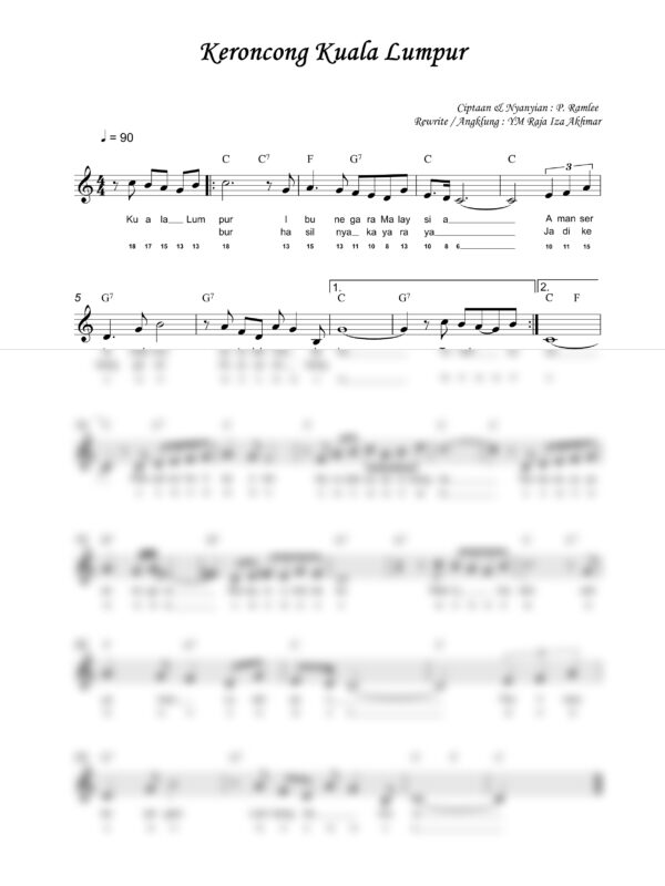 53. P Ramlee - Keroncong Kuala Lumpur - Full Score_product_preview P. Ramlee : Keroncong Kuala Lumpur