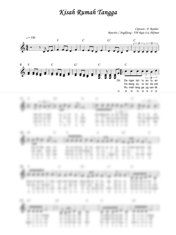 54. P. Ramlee - Kisah Rumah Tangga - Full Score_product_preview P. Ramlee : Kisah Rumahtangga