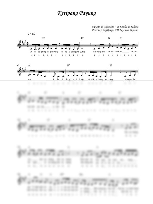 57. P. Ramlee - Ketipang Payung - Full Score_product_preview P. Ramlee : Ketipang Payung