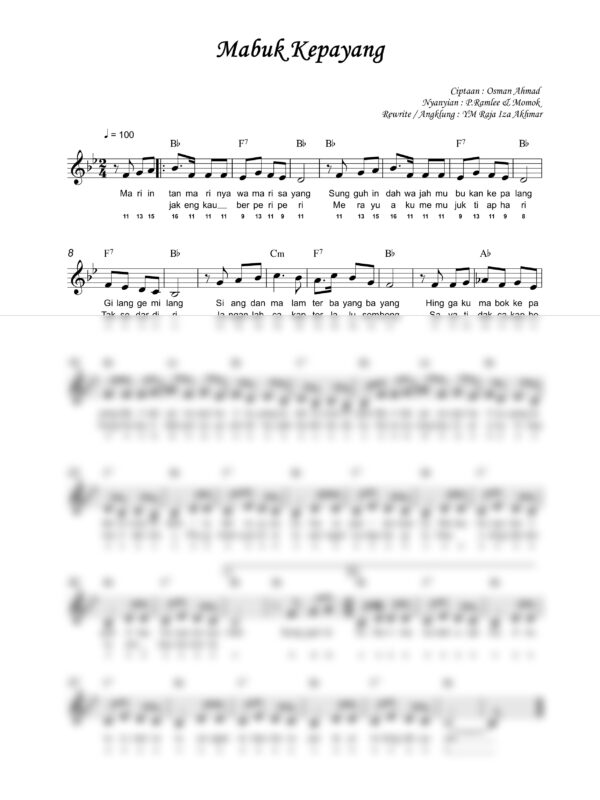 59. P. Ramlee - Mabuk Kepayang - Full Score_product_preview P. Ramlee : Mabuk Kepayang