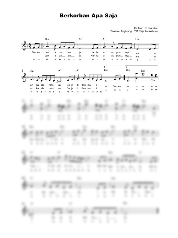 6. Lagu Patriotik - BERKORBAN APA SAJA - Full Score_product_preview Lagu Patriotik : Berkorban Apa Saja