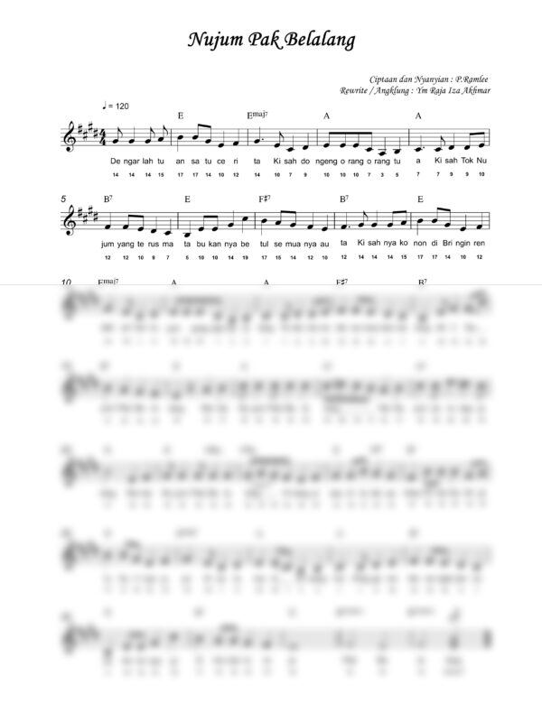 68. P. Ramlee - Nujum Pak Belalang - Full Score_product_preview P. Ramlee : Nujum Pak Belalang