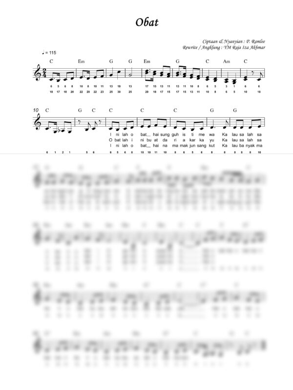 69. P. Ramlee - Obat - Full Score_product_preview P. Ramlee : Obat
