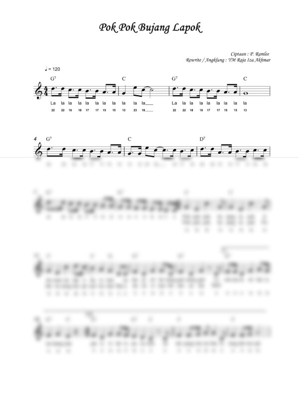 70. P. Ramlee - Pok Pok Bujang Lapok - Full Score_product_preview P. Ramlee : Pok Pok Bujang Lapok