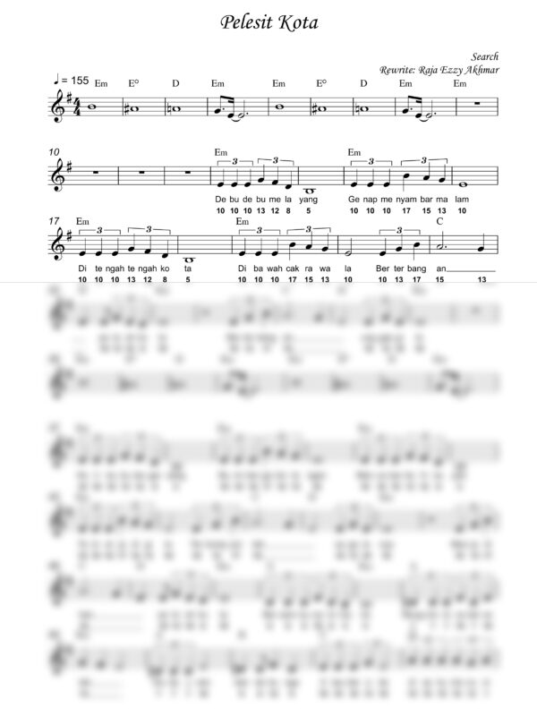 Pelesit Kota - Full Score_product_preview Search : Pelesit Kota
