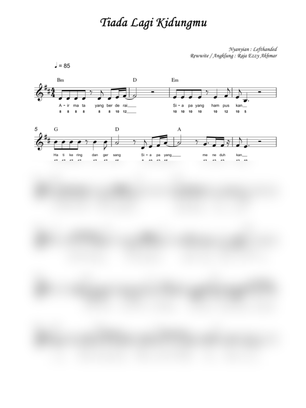 Tiada_Lagi_Kidungmu_Page1_Sample_40percent_Clear Lefthanded : Tiada Lagi Kidung Mu